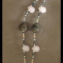 Collier en perles Tumaco et pierres fines